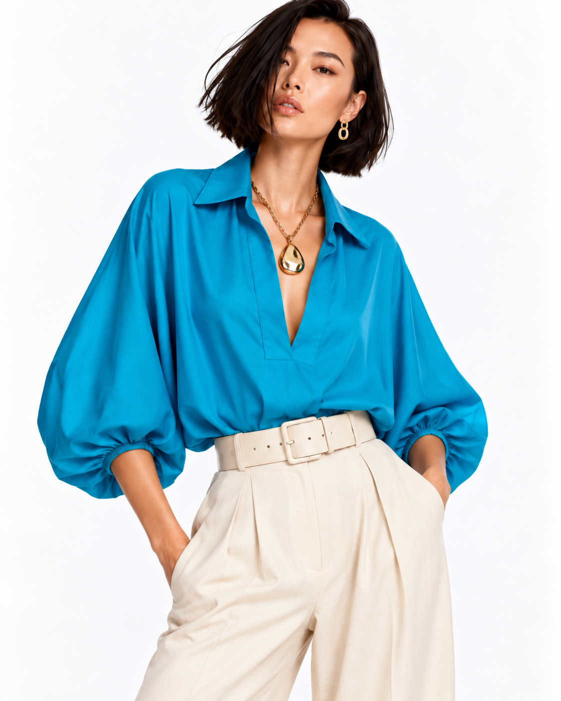 Blusa Popular Turquesa