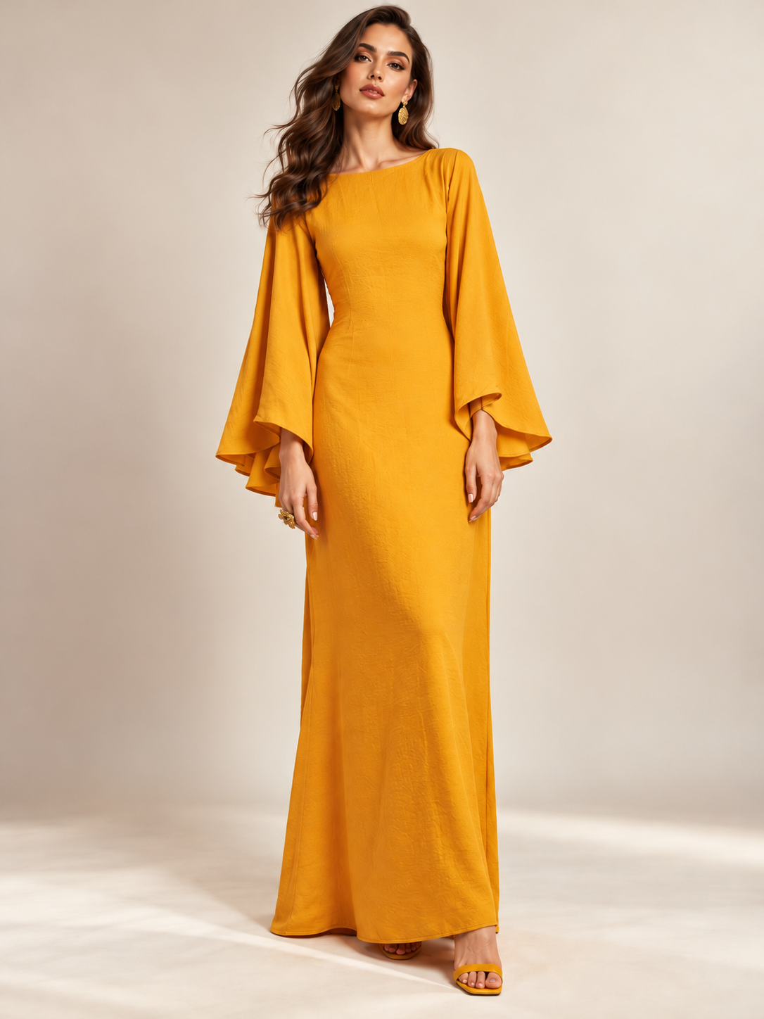 Vestido Damara Mostaza