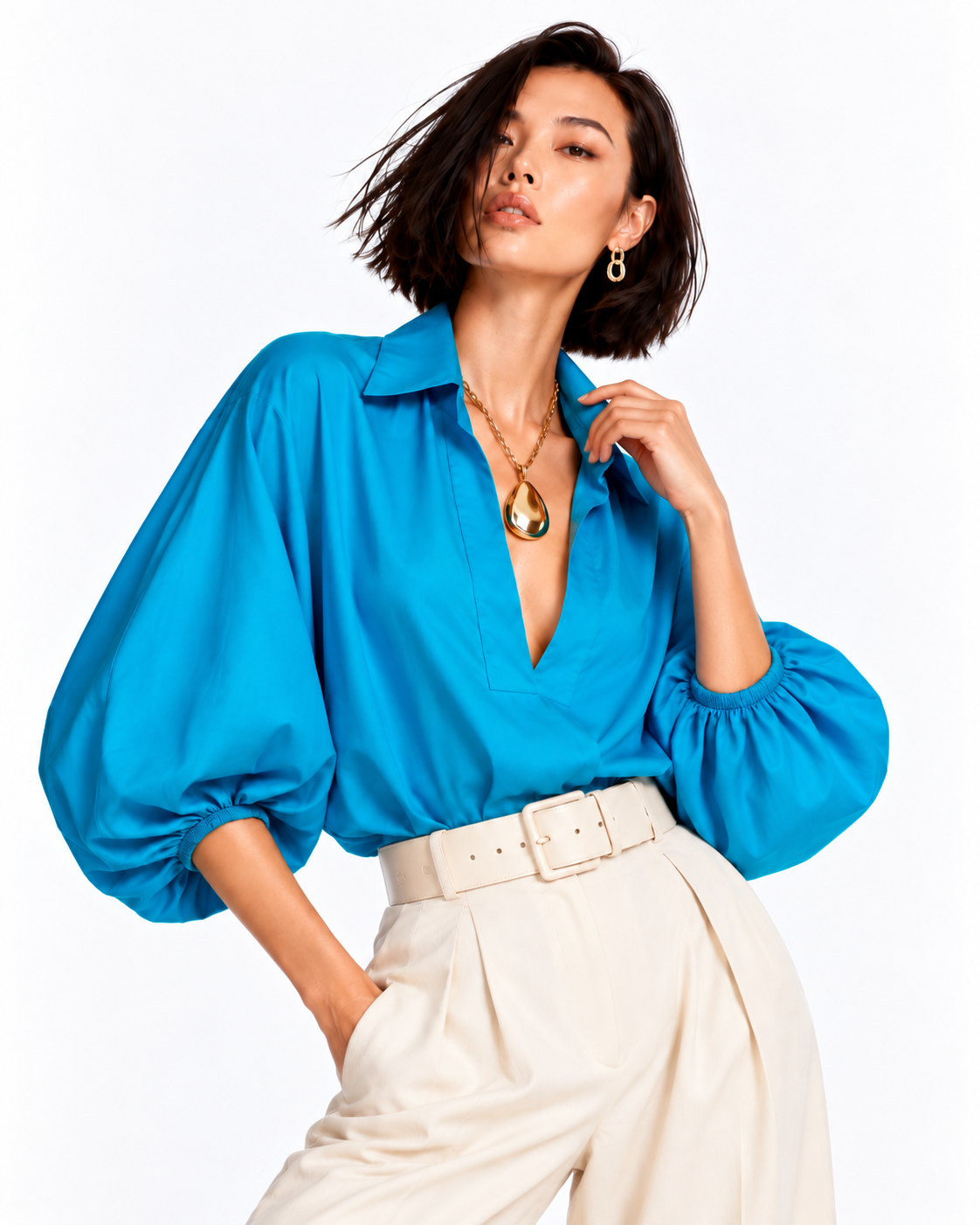 Blusa Popular Turquesa
