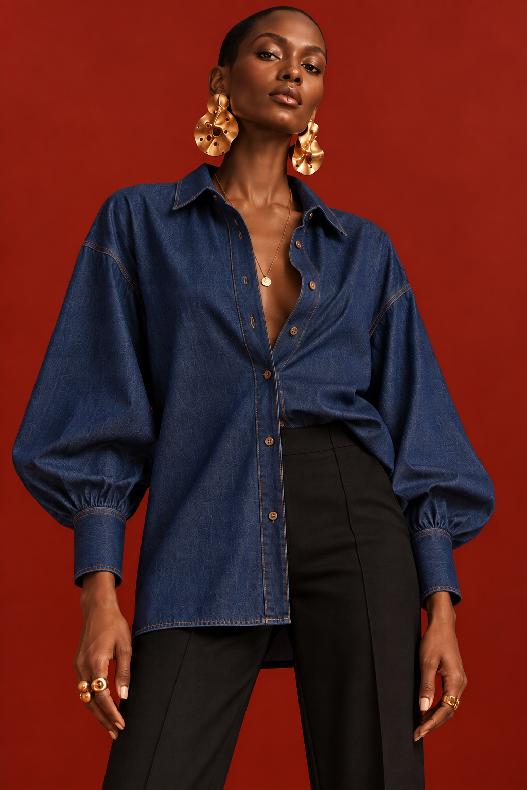 Blusa Shak denim