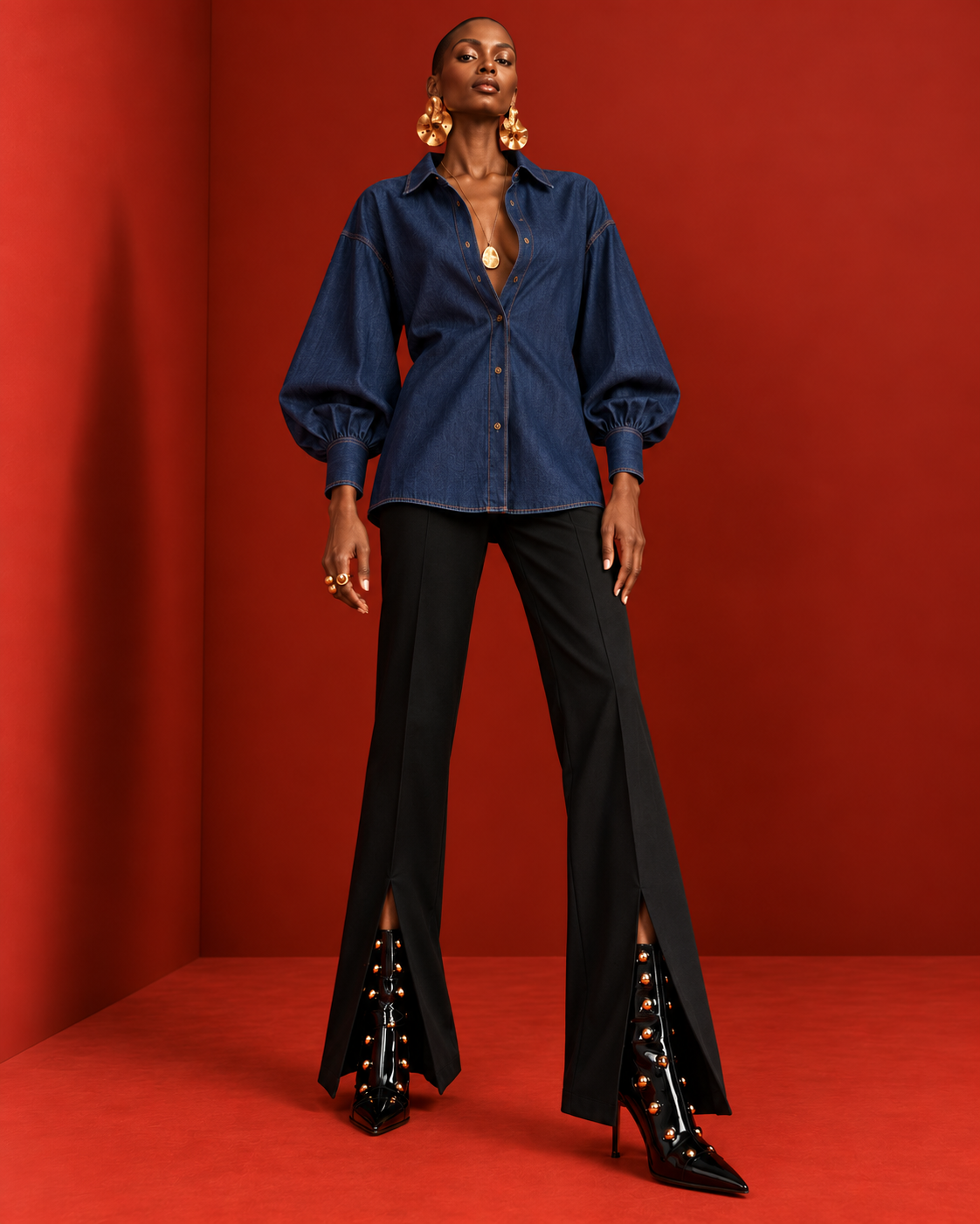 Blusa Shak denim