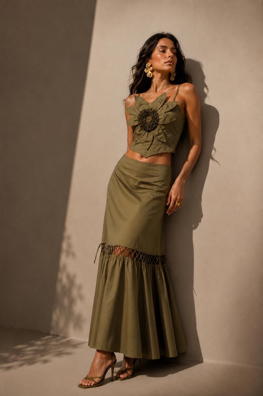 Crop Top Nogal Verde