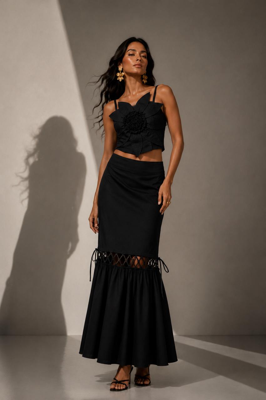 Crop Top Nogal Negro