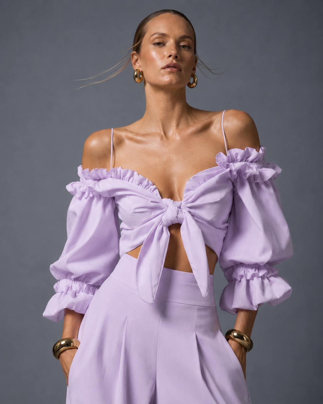 Blusa Tuck Lila