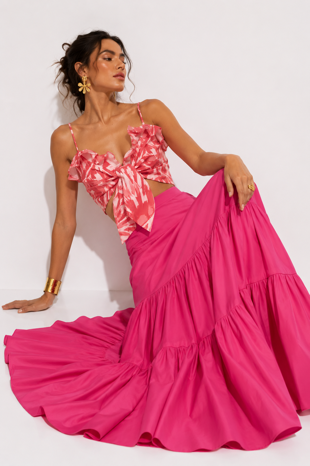 Top Farid Tortuga Carey Fucsia