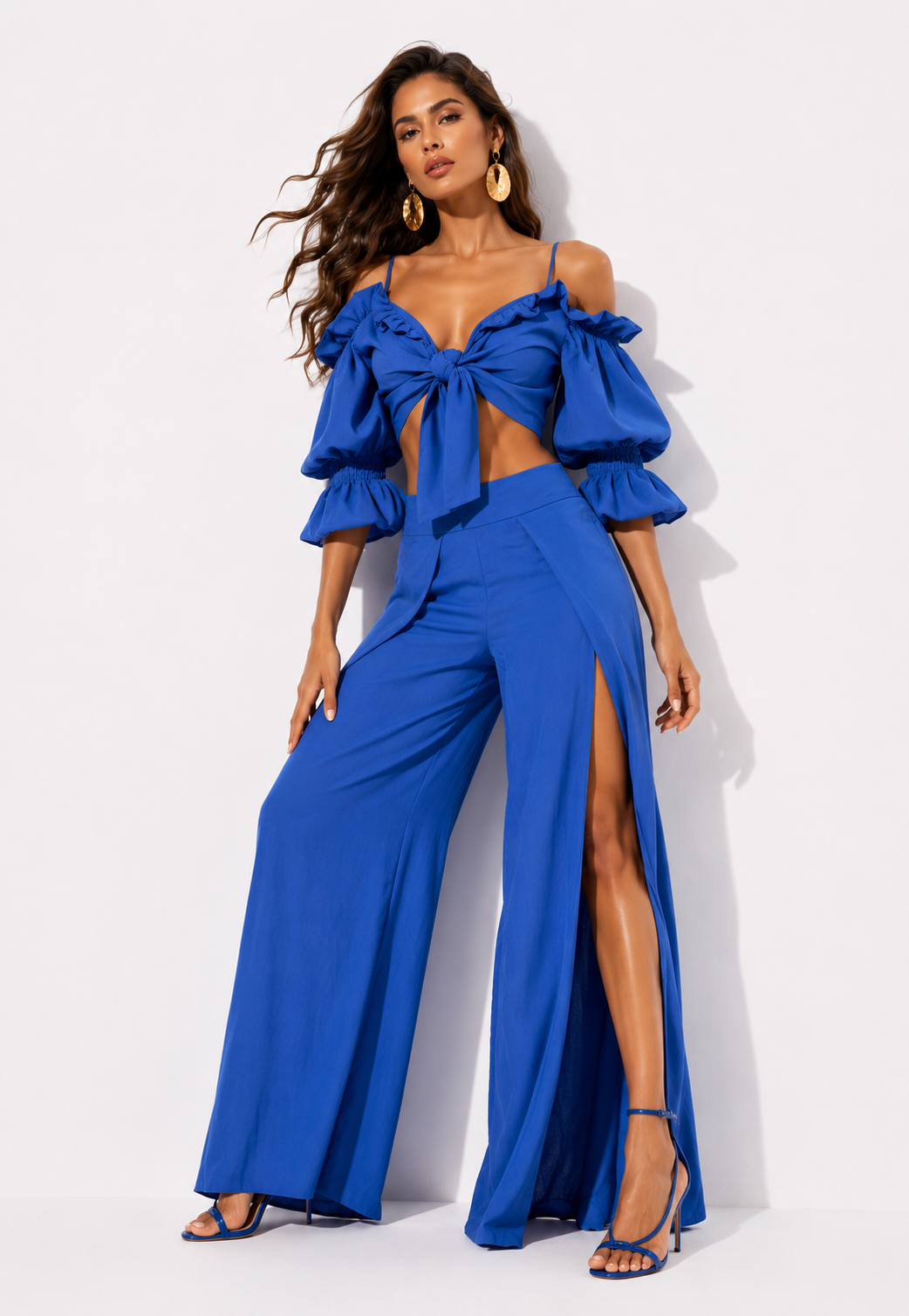 Blusa Tuck Azul