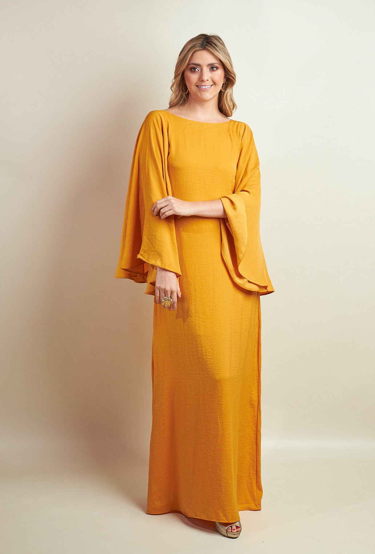 Vestido Damara Mostaza