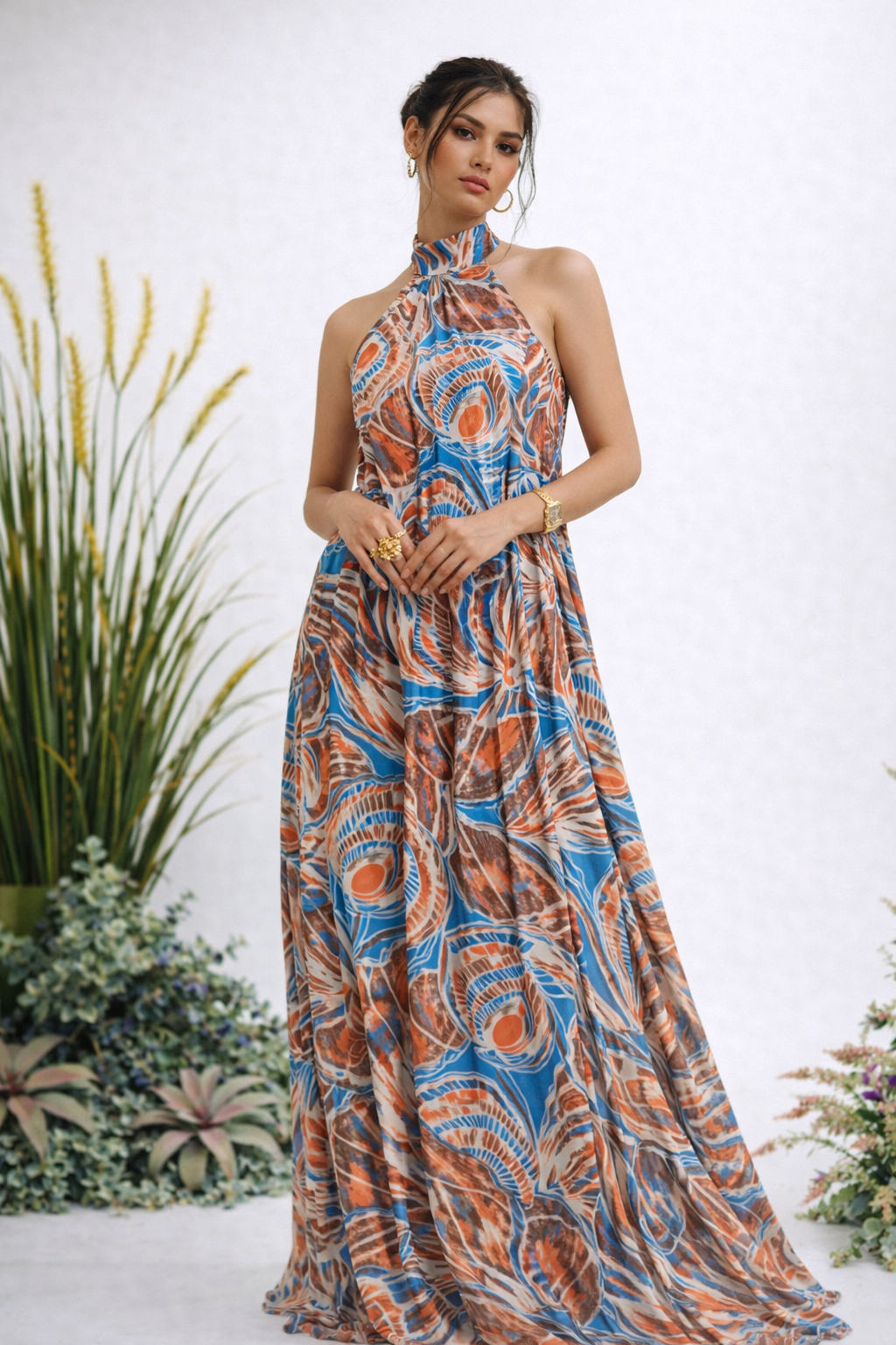 Vestido Apolinary Almejas Estampado