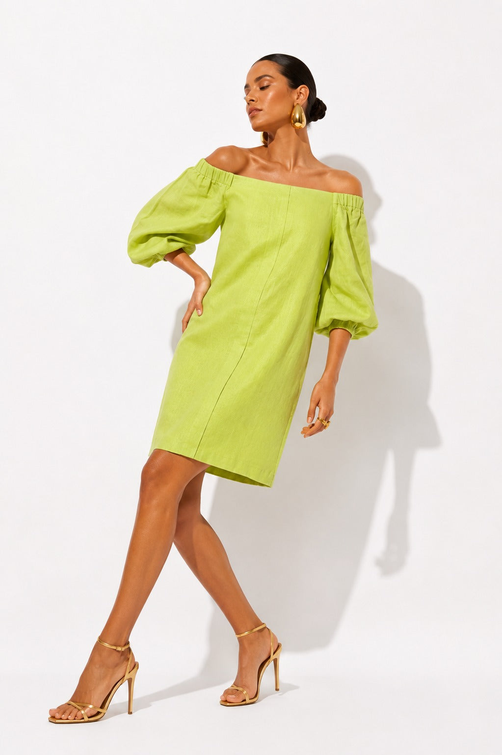 Vestido Creta Ii Verde Limon
