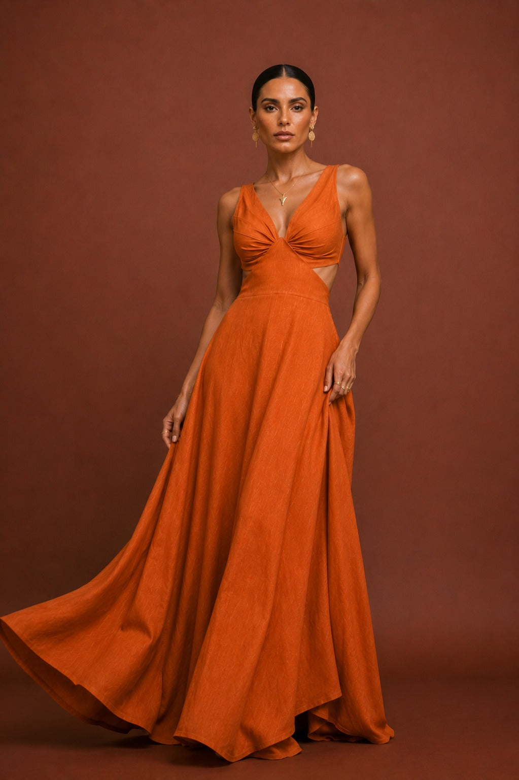 Vestido Quindio Naranja