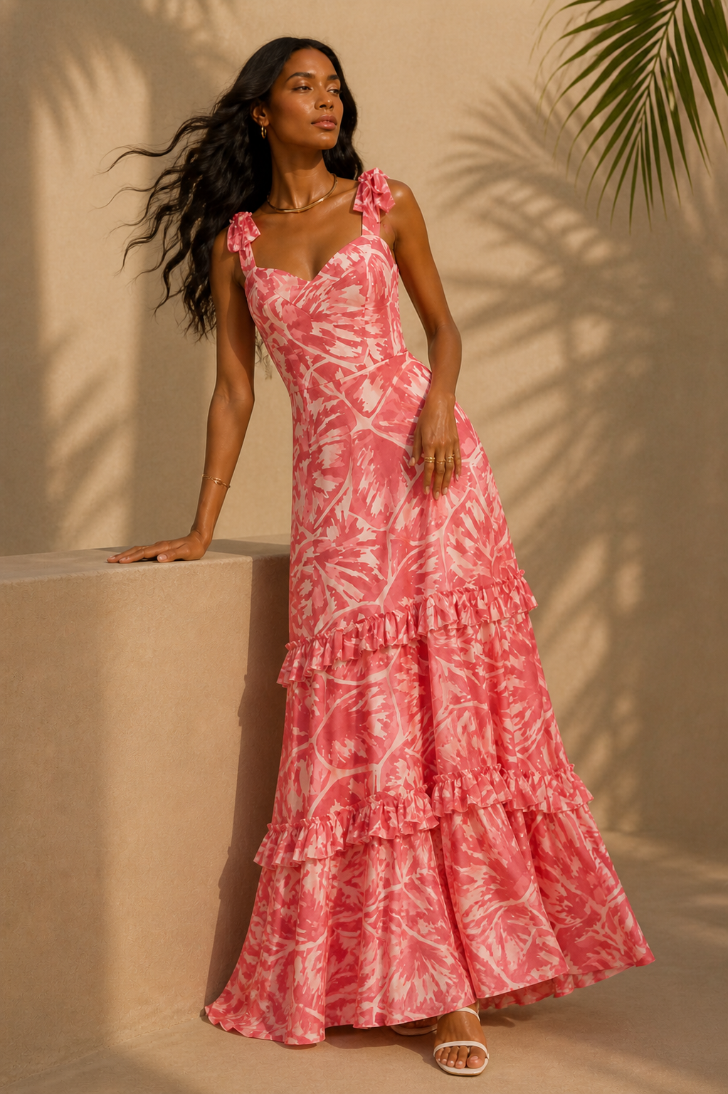Vestido Teem Manchitas Fucsia