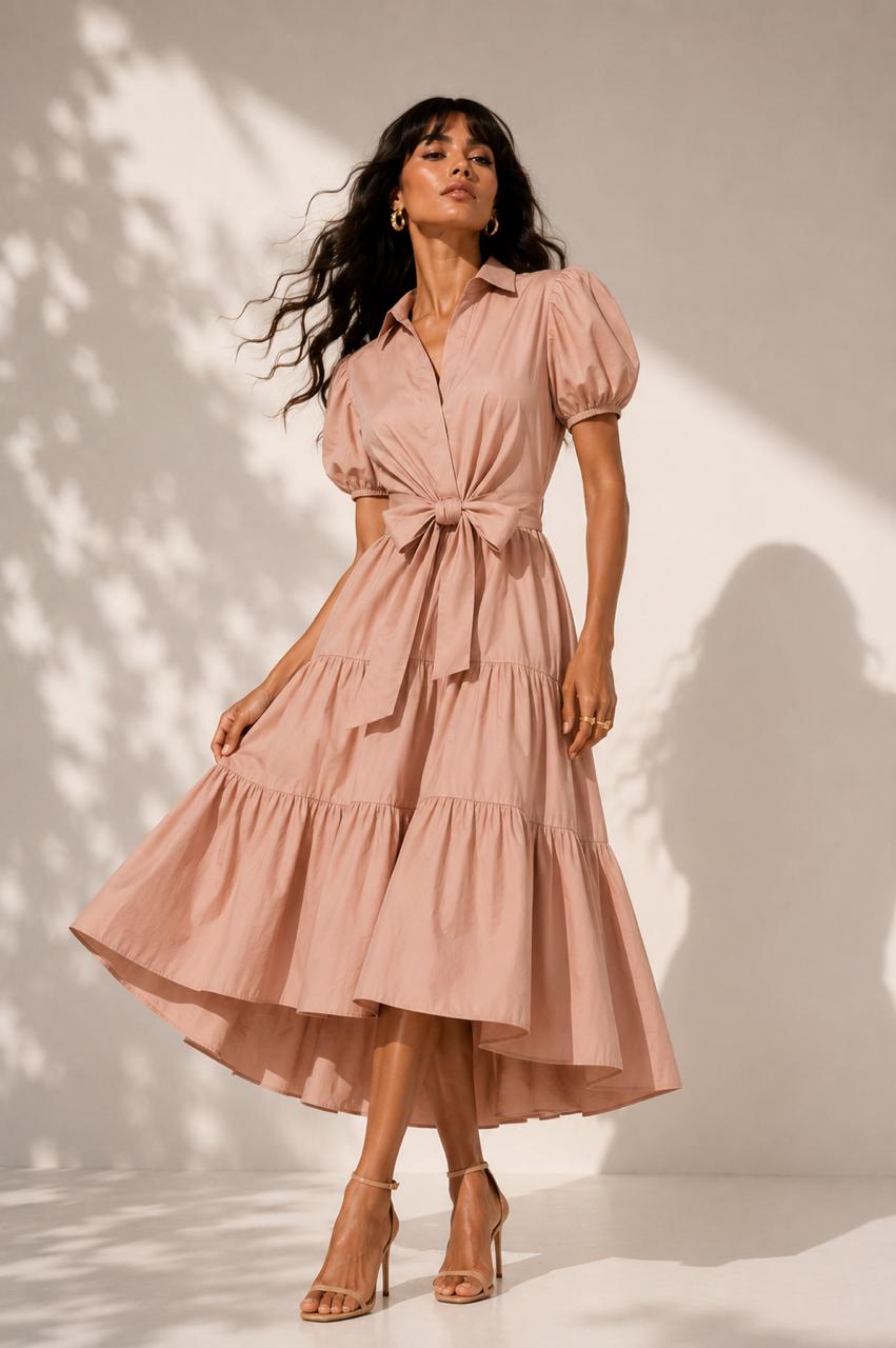 Vestido Filandia Rosado