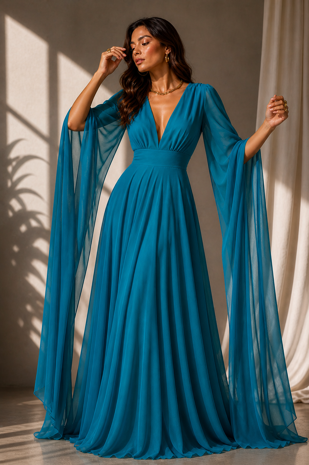 Vestido Girasol Turquesa