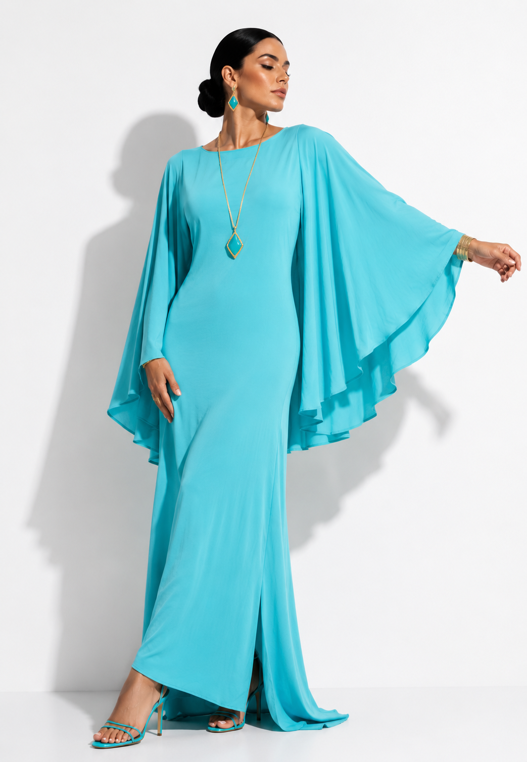 Vestido Damara Turquesa