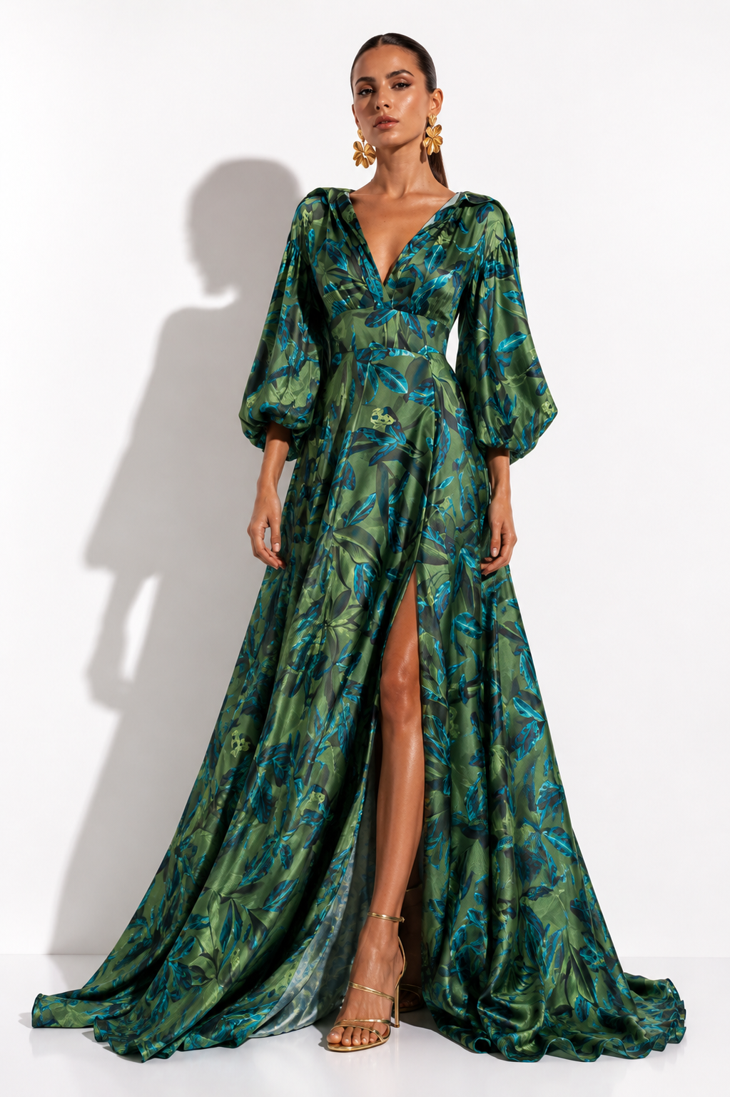 Vestido Ono Estampado Multi Verde