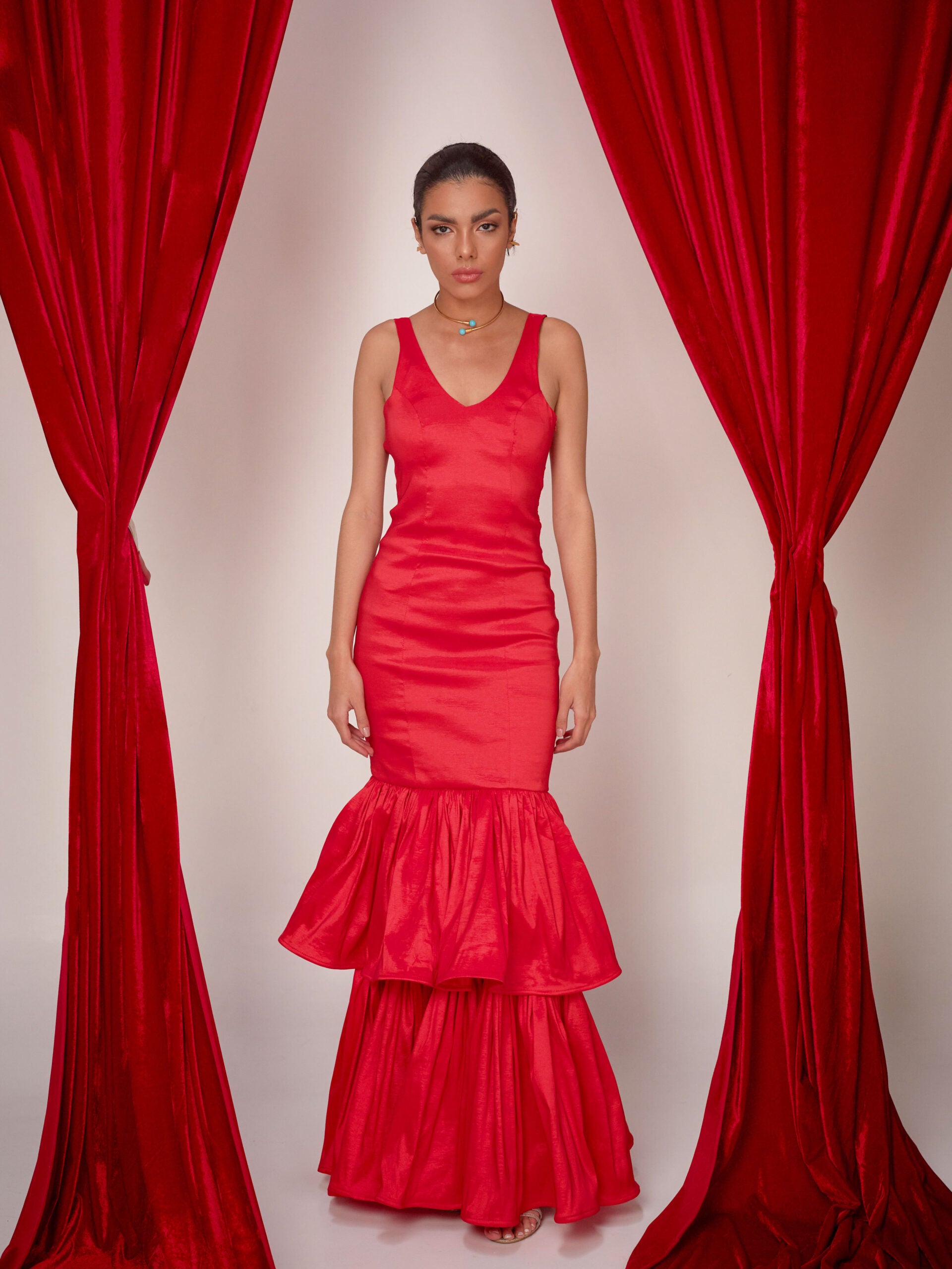 Vestido Adell Rojo