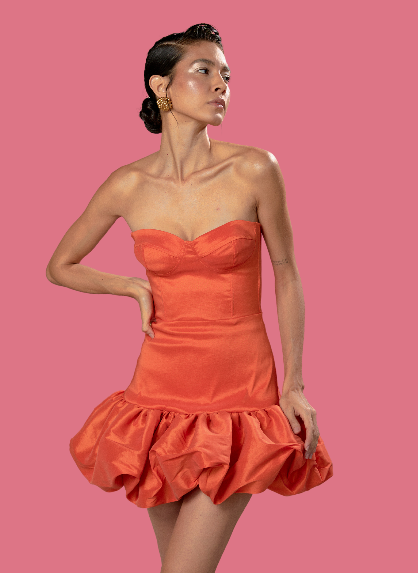 Vestido Estrella De Mar Naranja