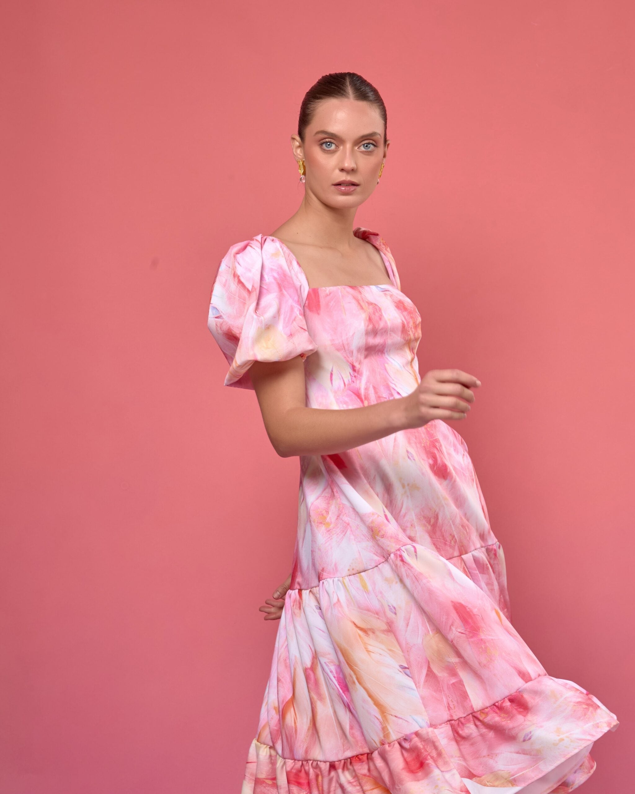 Vestido Lolita Salmón Estampado