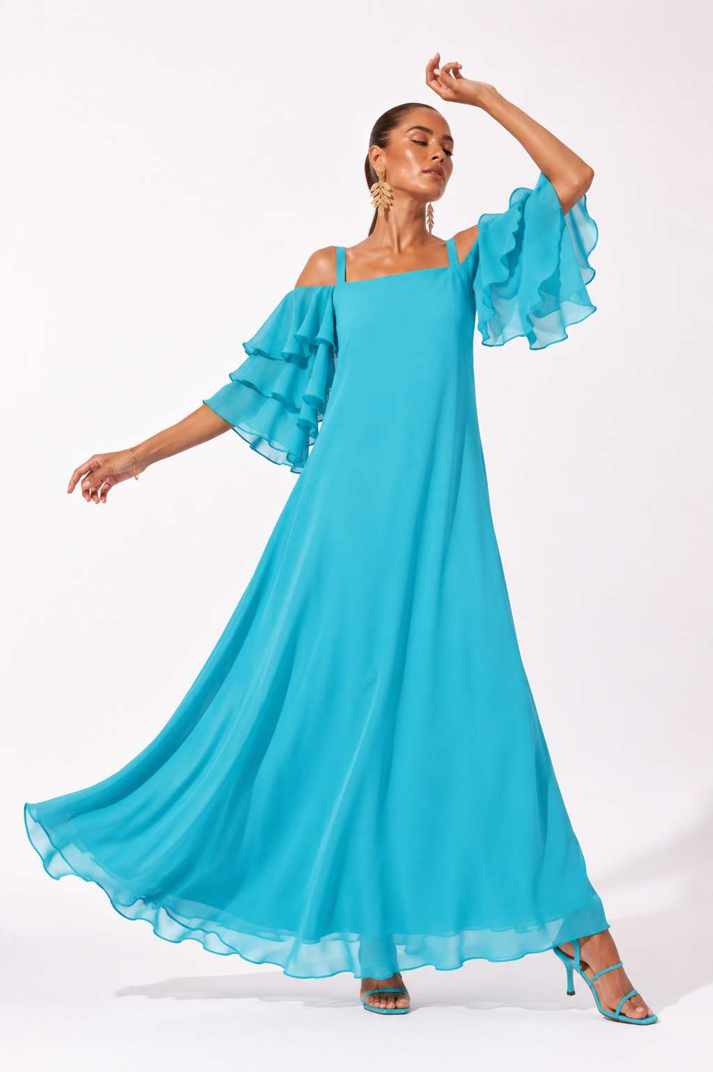 Vestido Sicilia Aguamarina