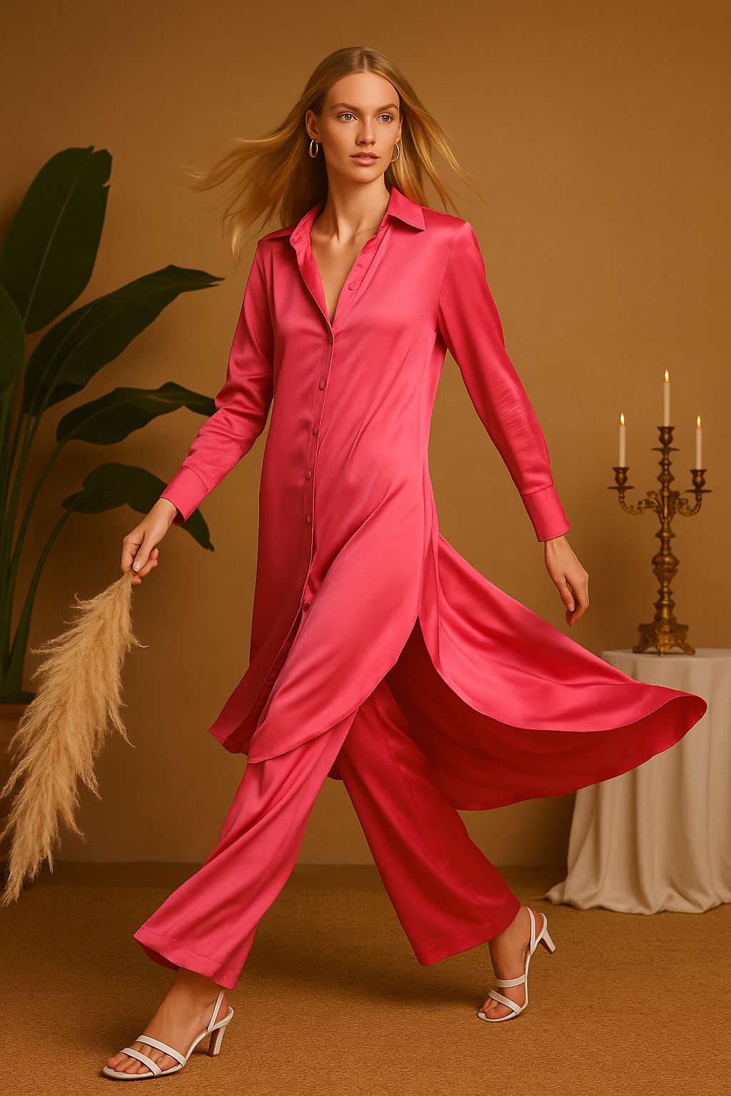 Blusa Aycandi Fucsia