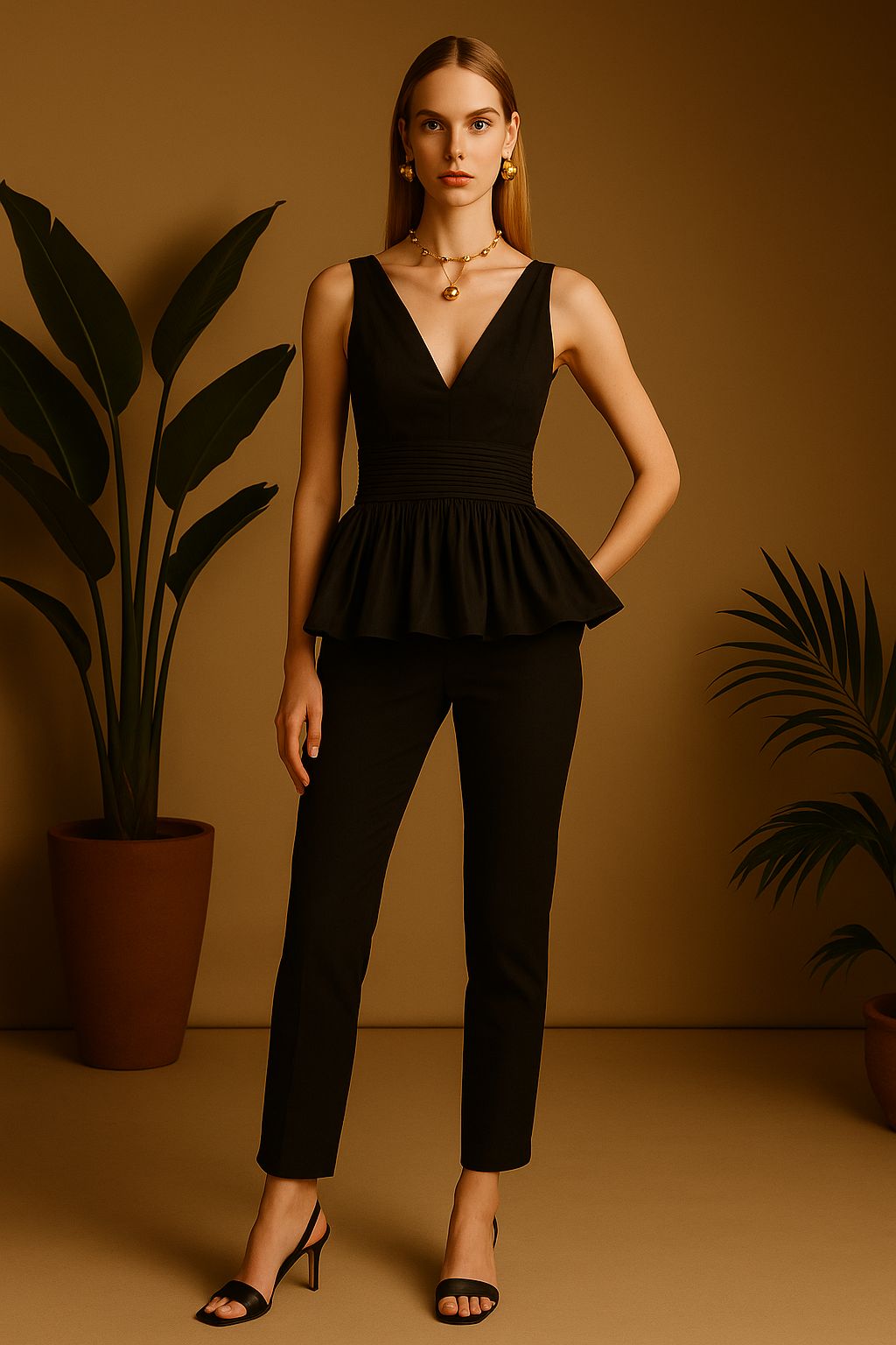 Blusa Romanza Negro