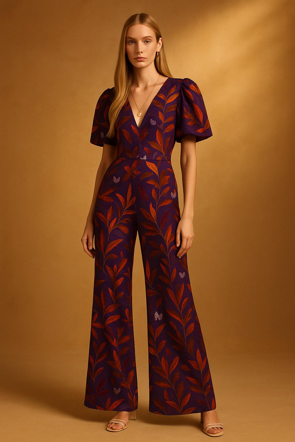 Enterizo Malva Estampado Multi Morado