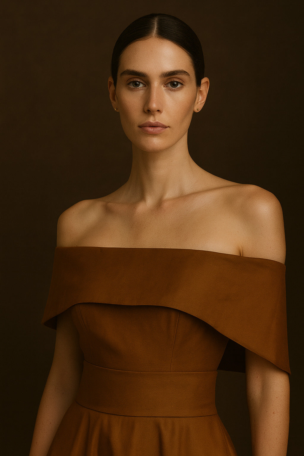Vestido Topacio Tierra