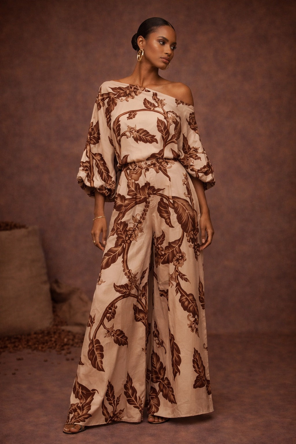 Blusa Exitosa Coffee Branches