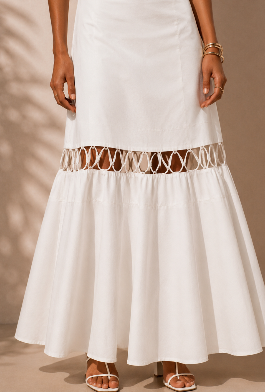 Falda Aguadas Blanco