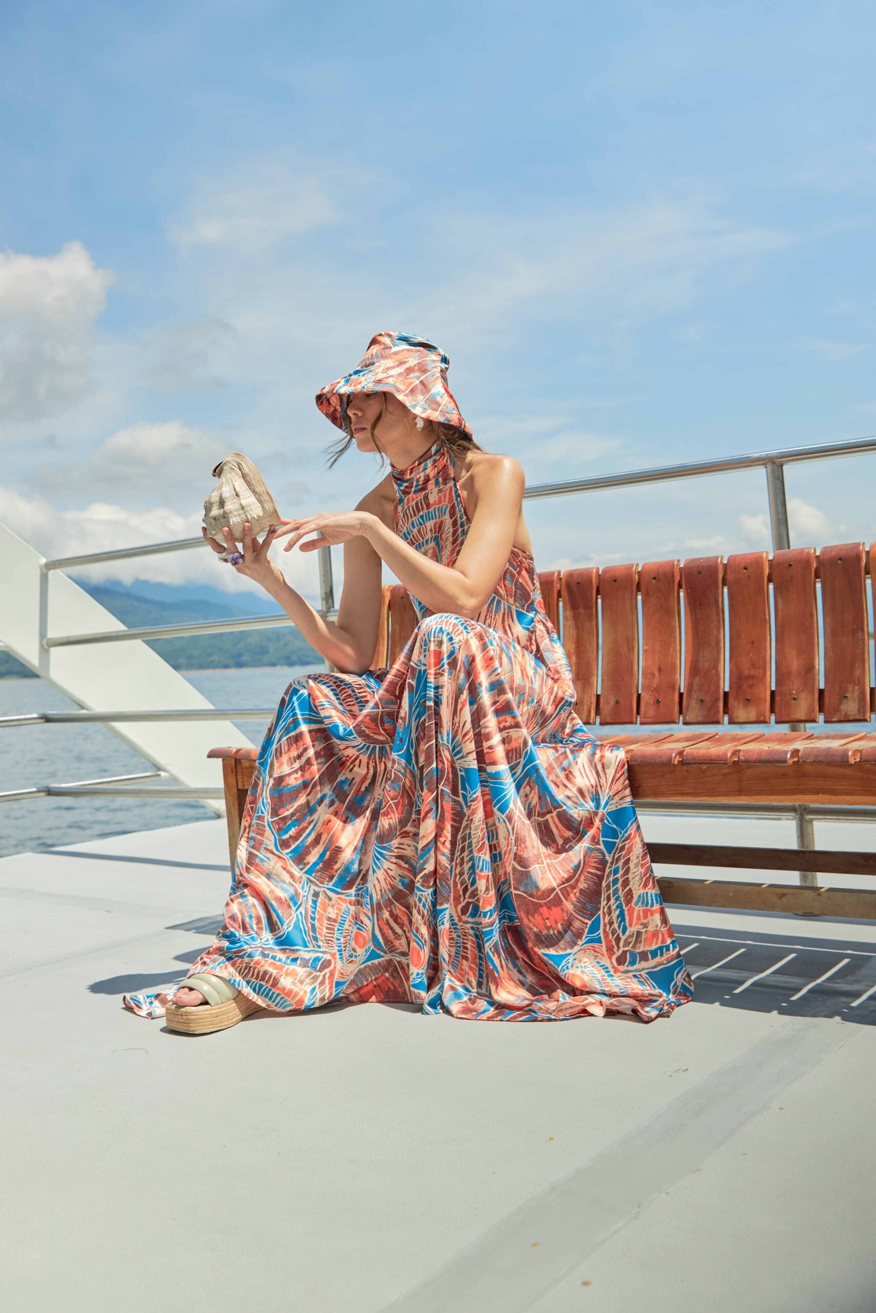 Vestido Apolinary Almejas Estampado