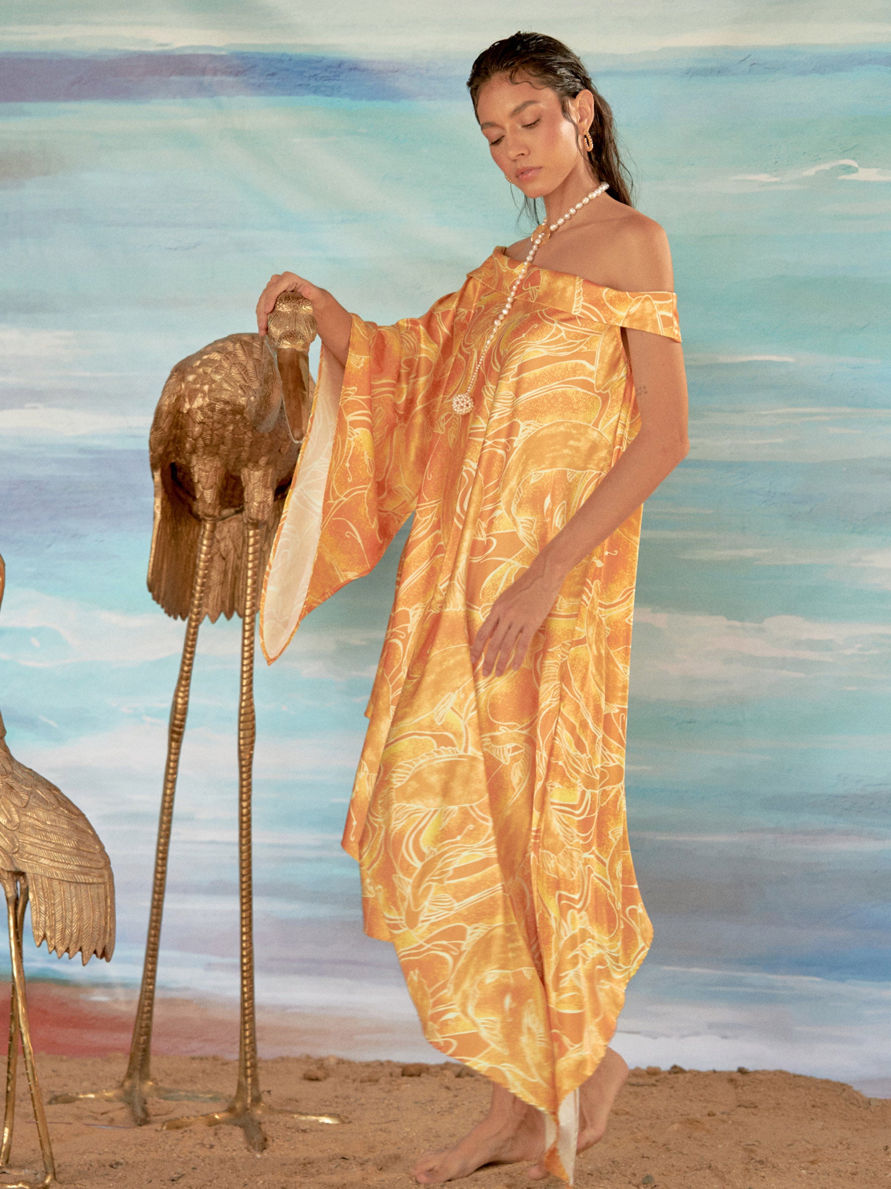 Vestido Sanai Peces Amarillos