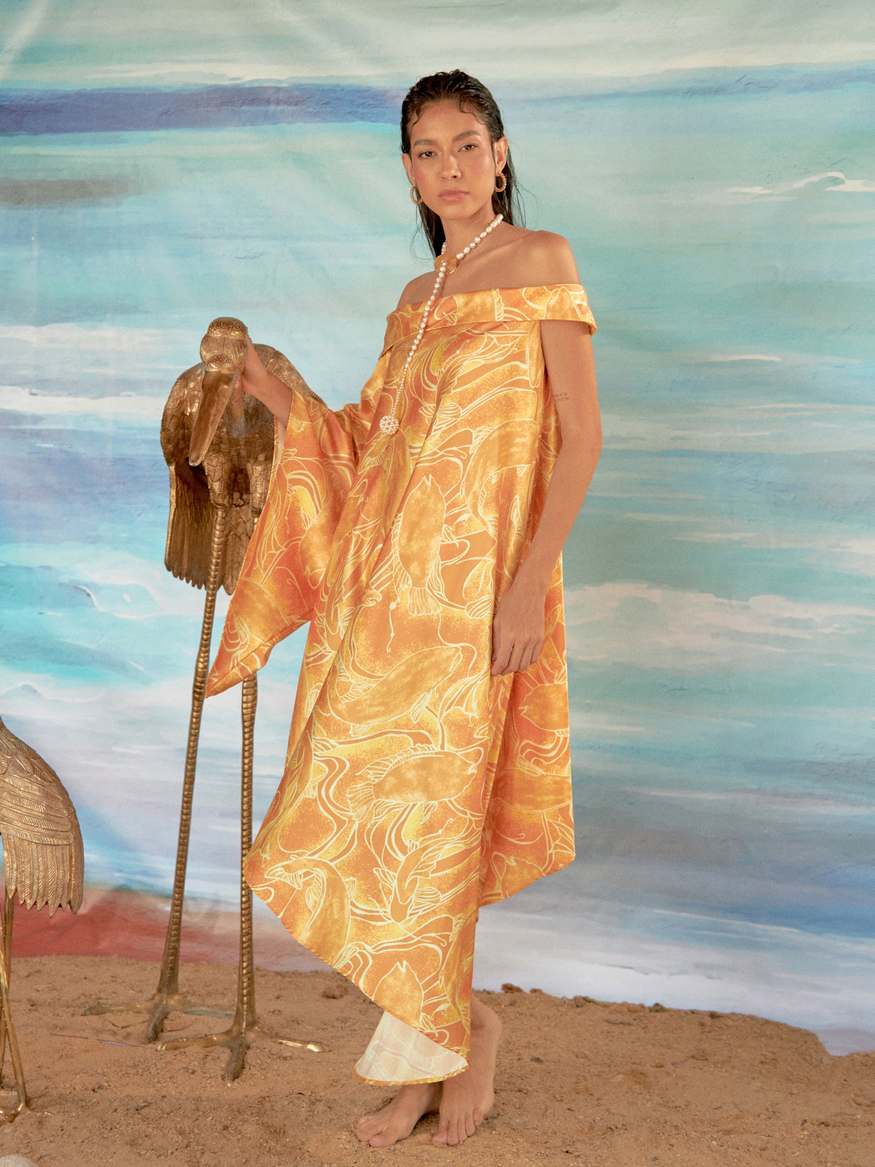 Vestido Sanai Peces Amarillos