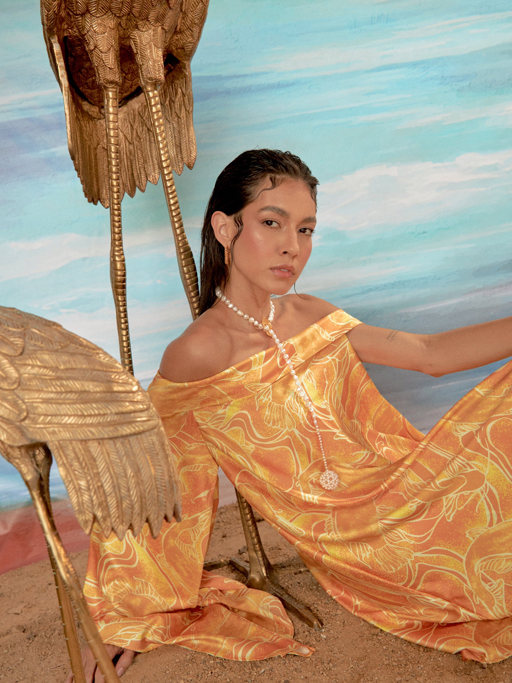 Vestido Sanai Peces Amarillos