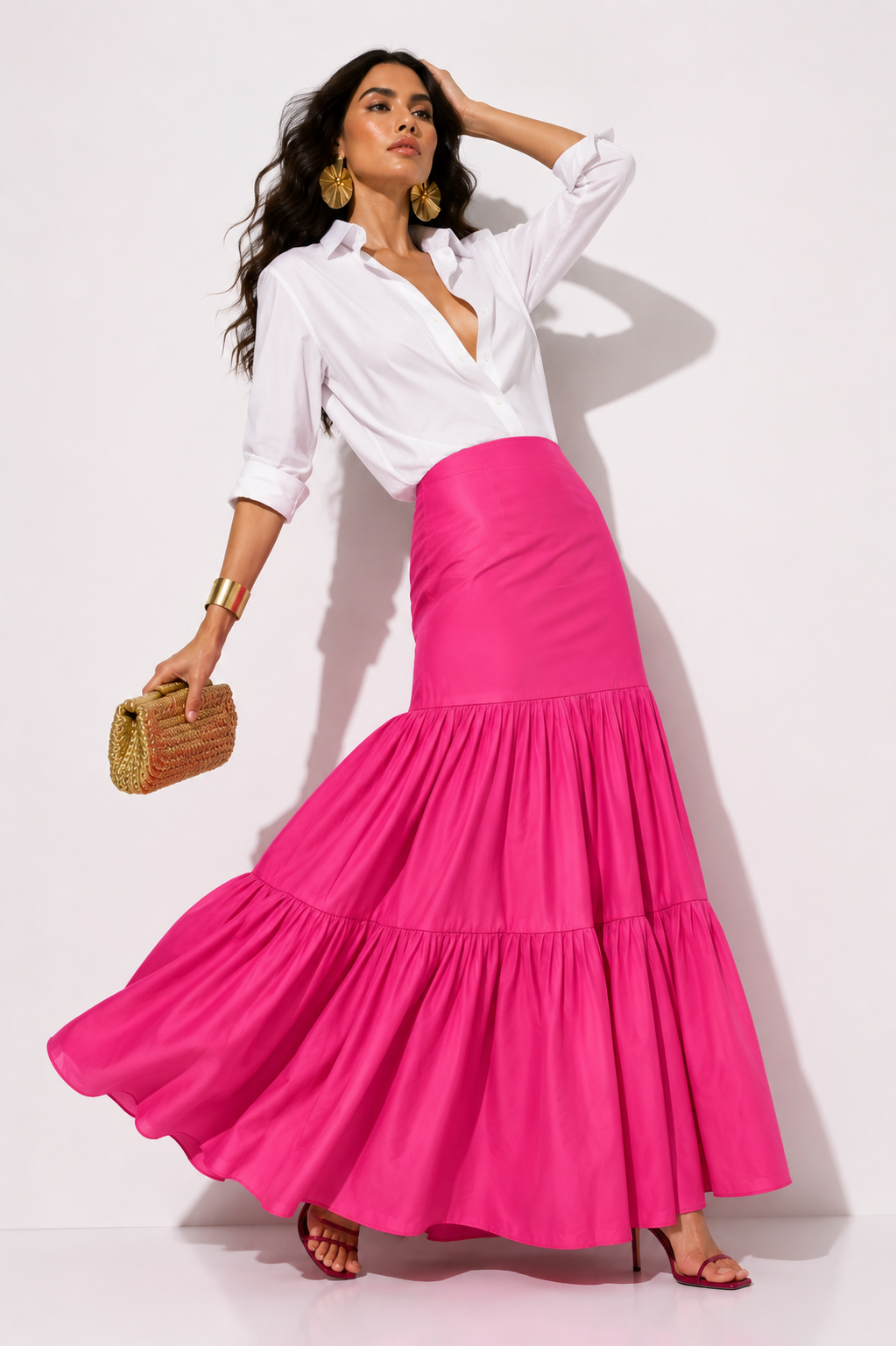 Falda Sashico Fucsia