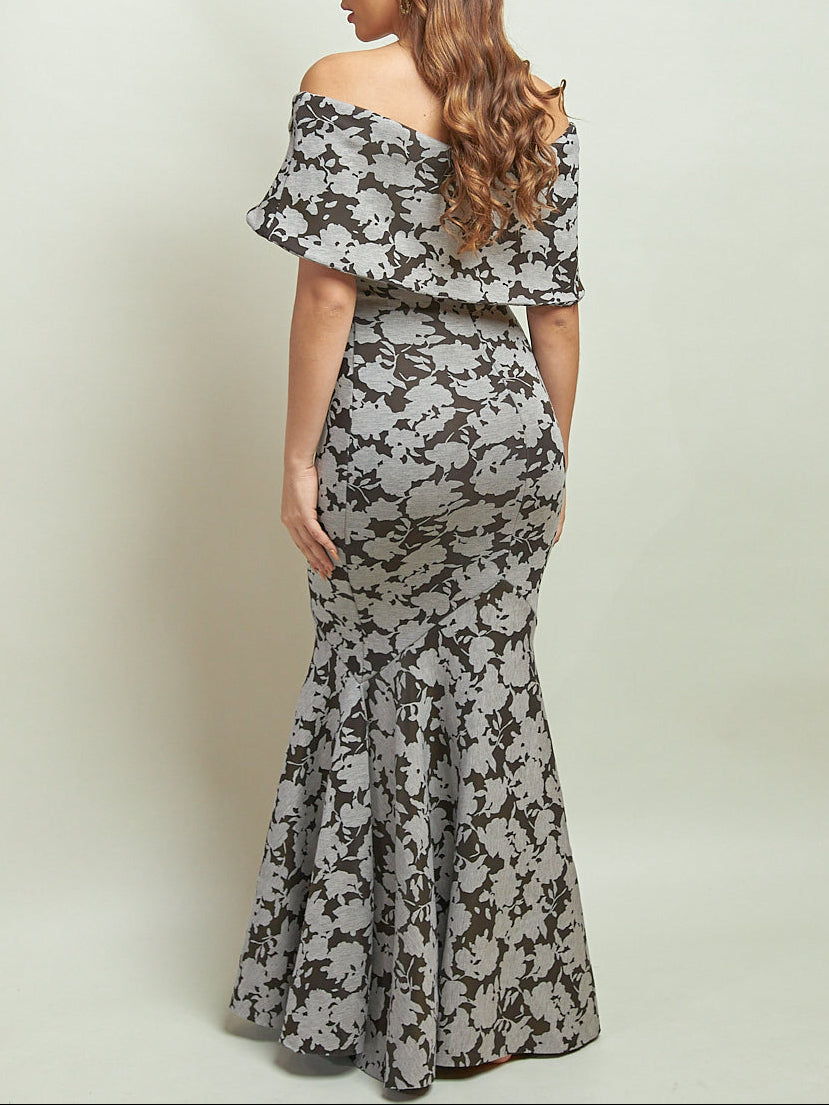 Vestido Sabina Ii Negro Estampado