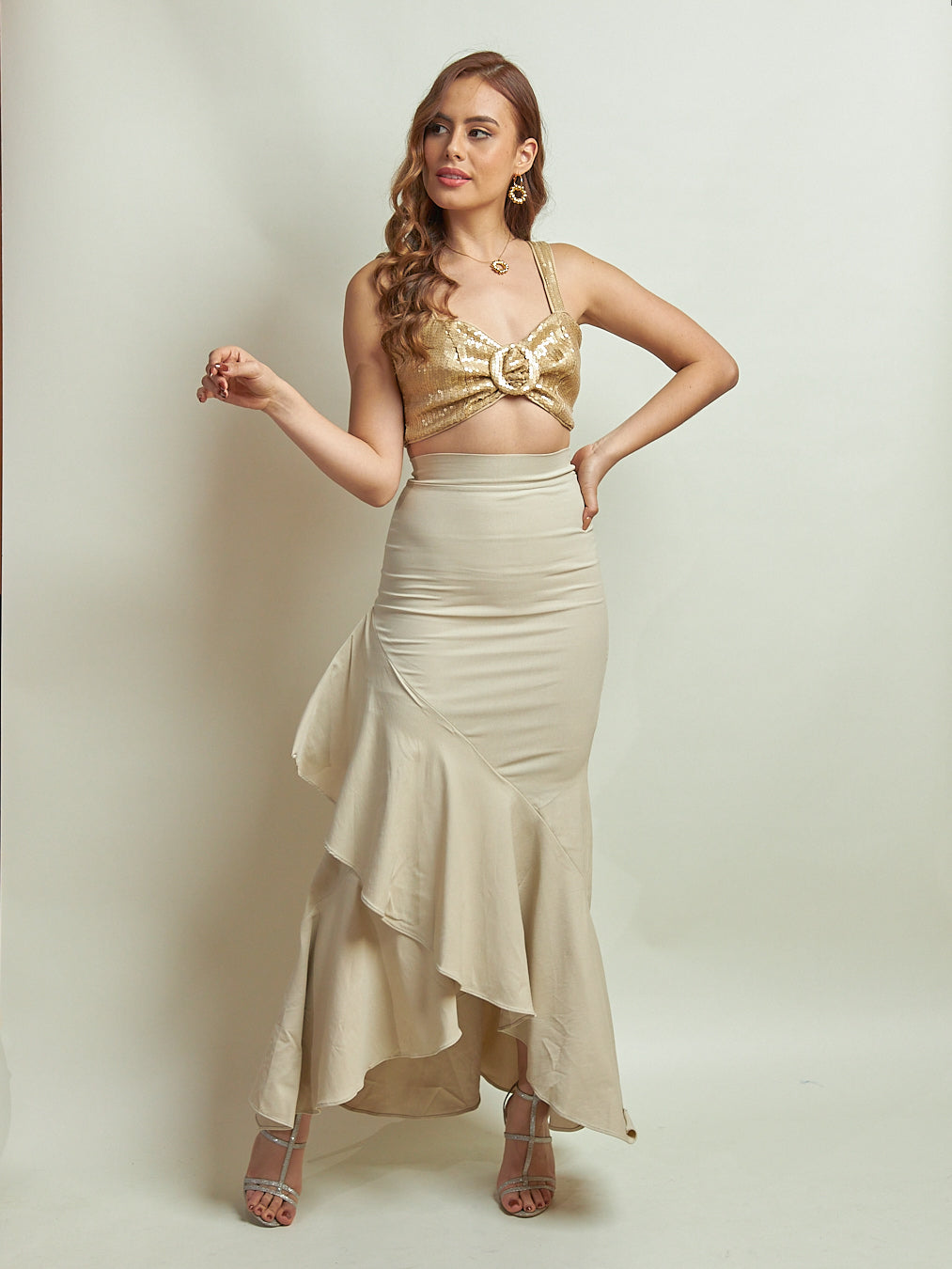 Falda Samara Camel