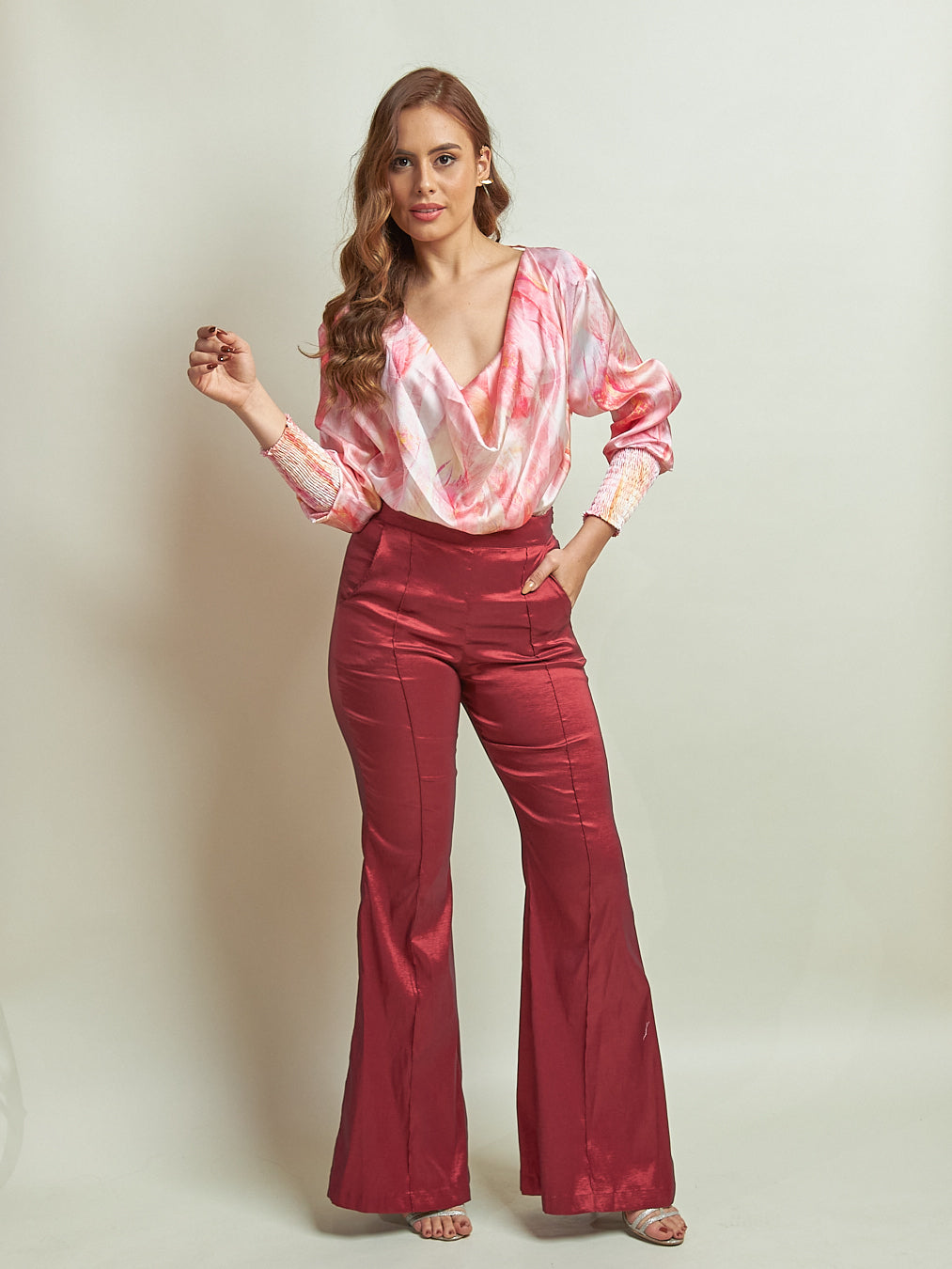 Pantalón Alforza Vinotinto