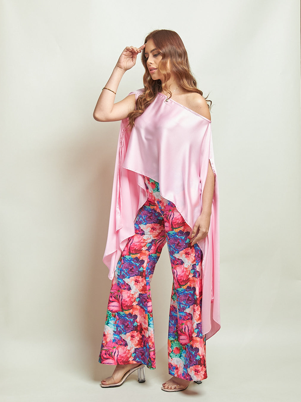 Pantalón Kristal Morado Estampado