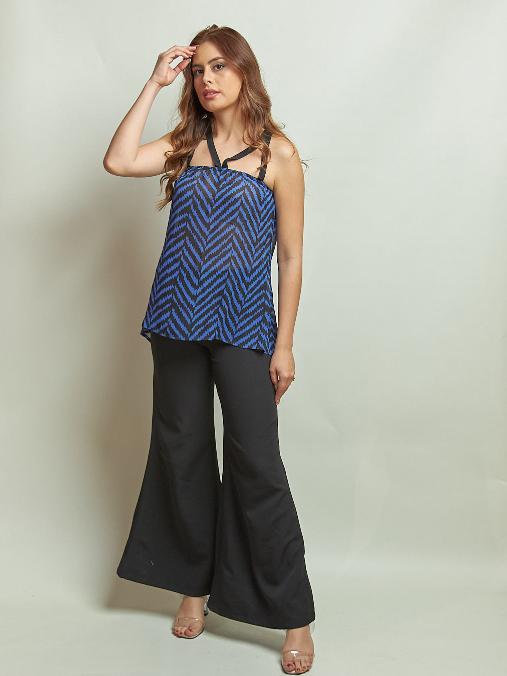 Blusa Candela Azul Estampado