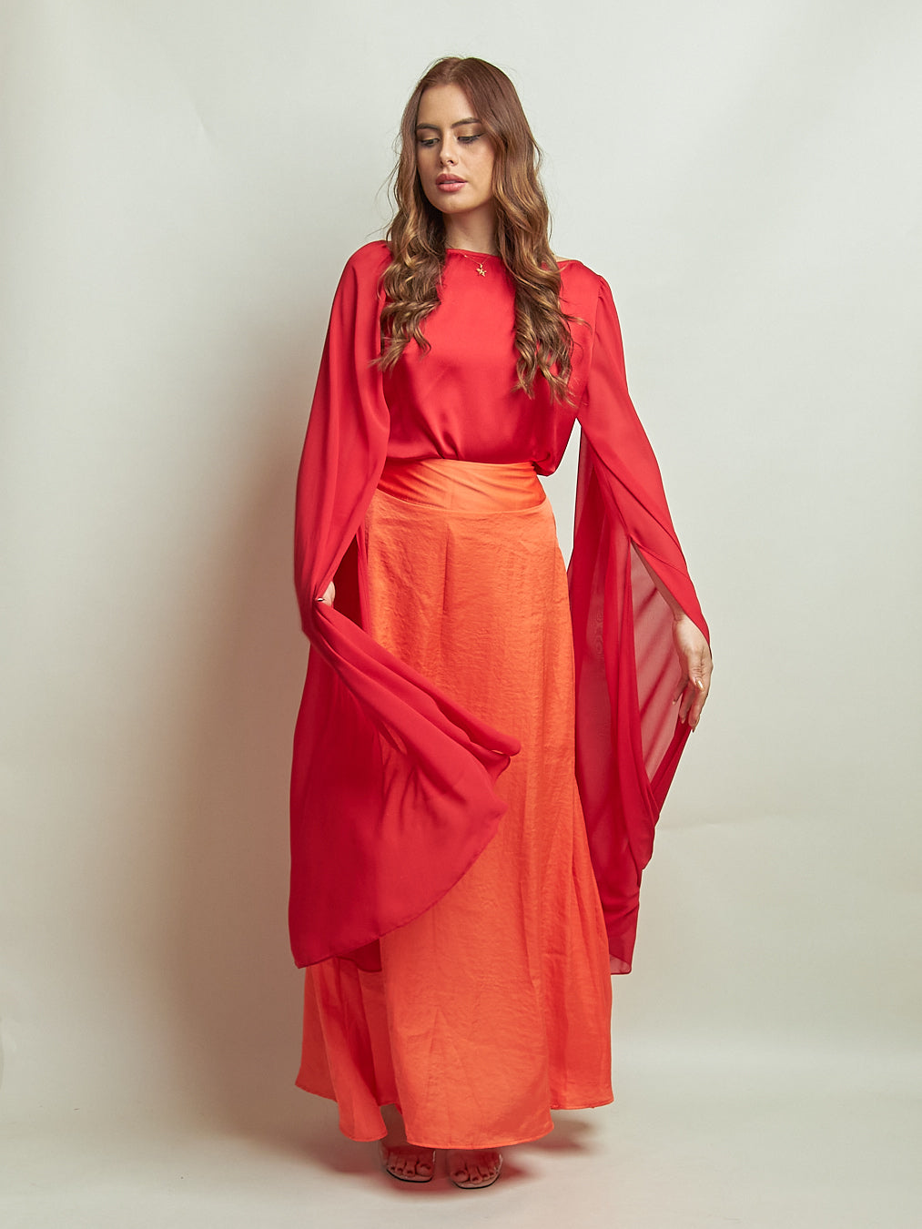 Falda Zaray Naranja