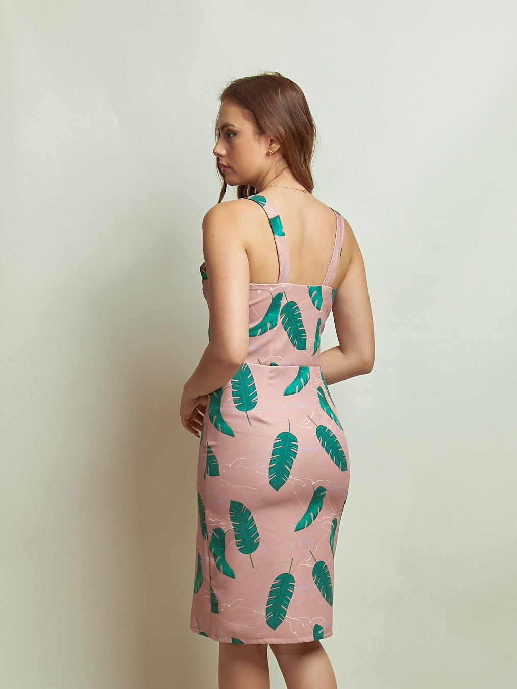 Vestido Taolu Estampado Delfines Rosado.