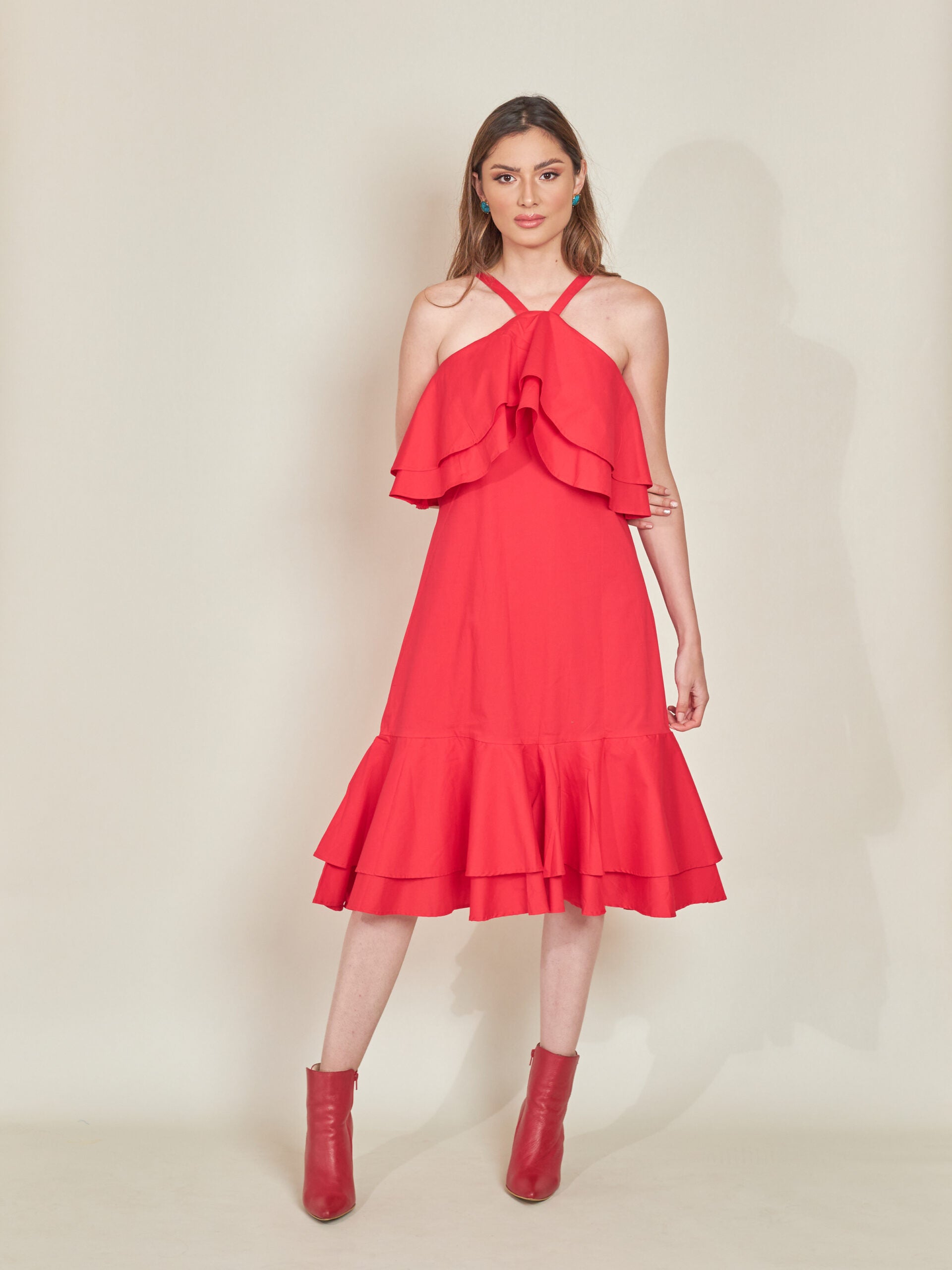 Vestido Canarias Rojo