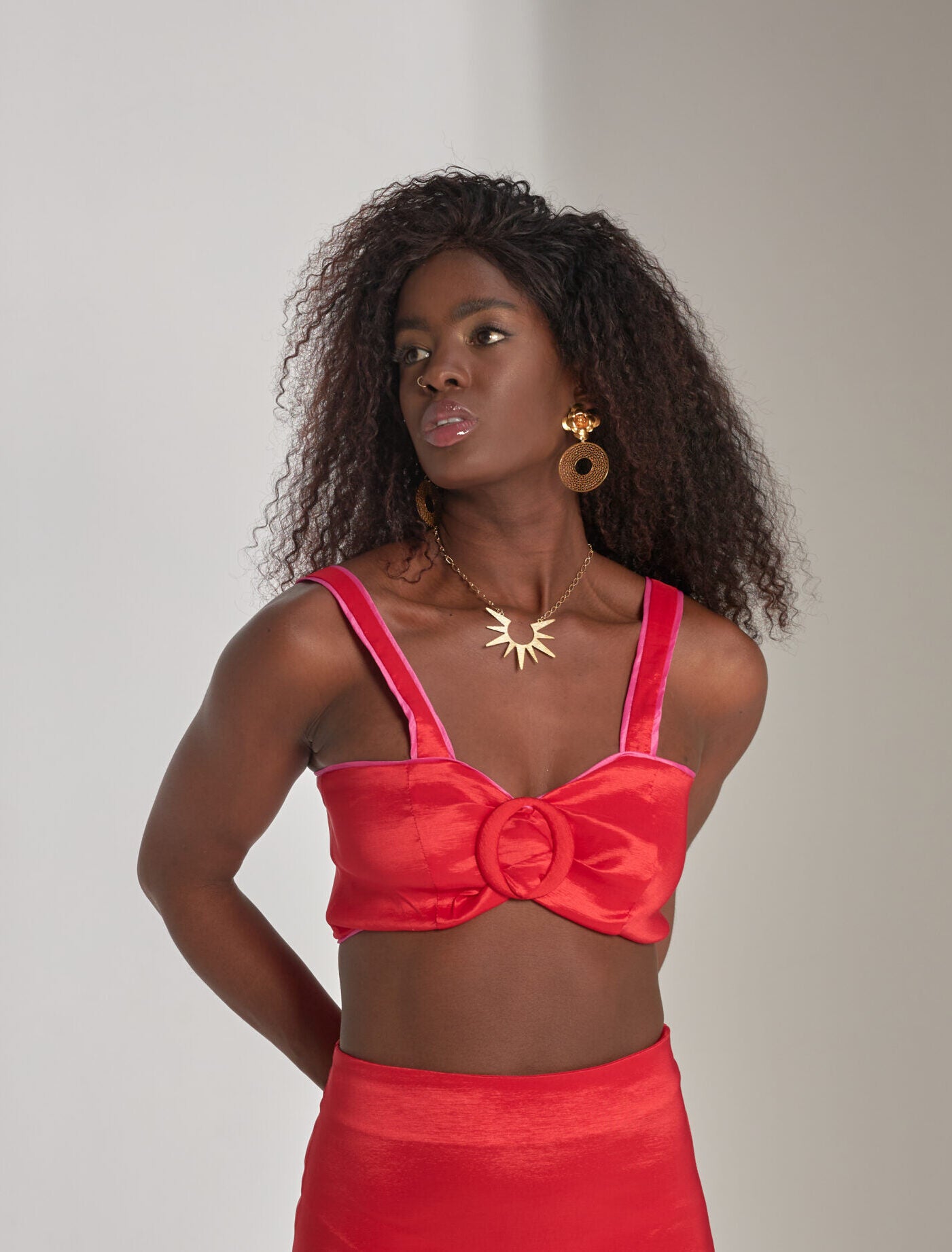 Top Hebilla Rojo