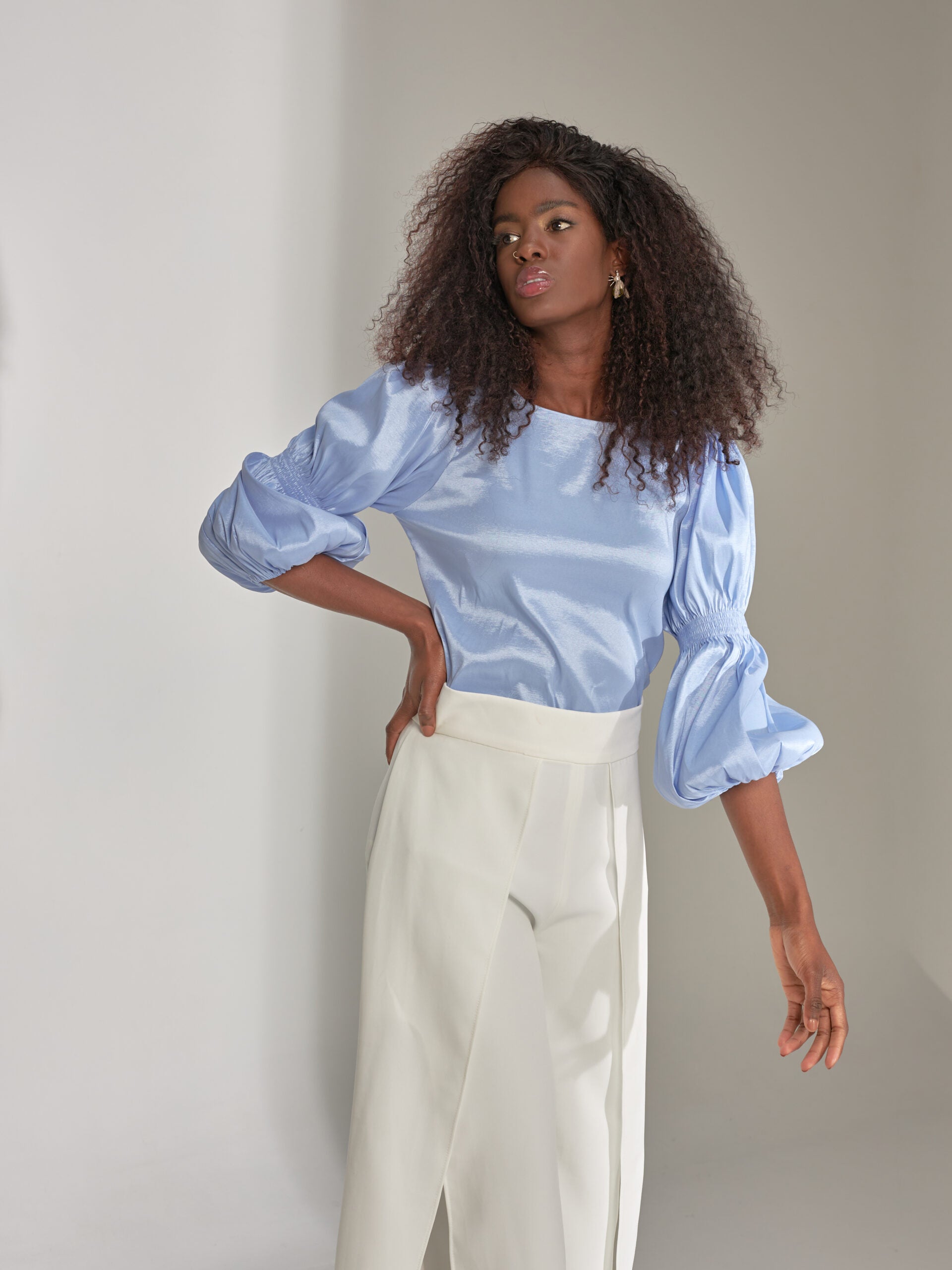 Blusa Alixa Celeste
