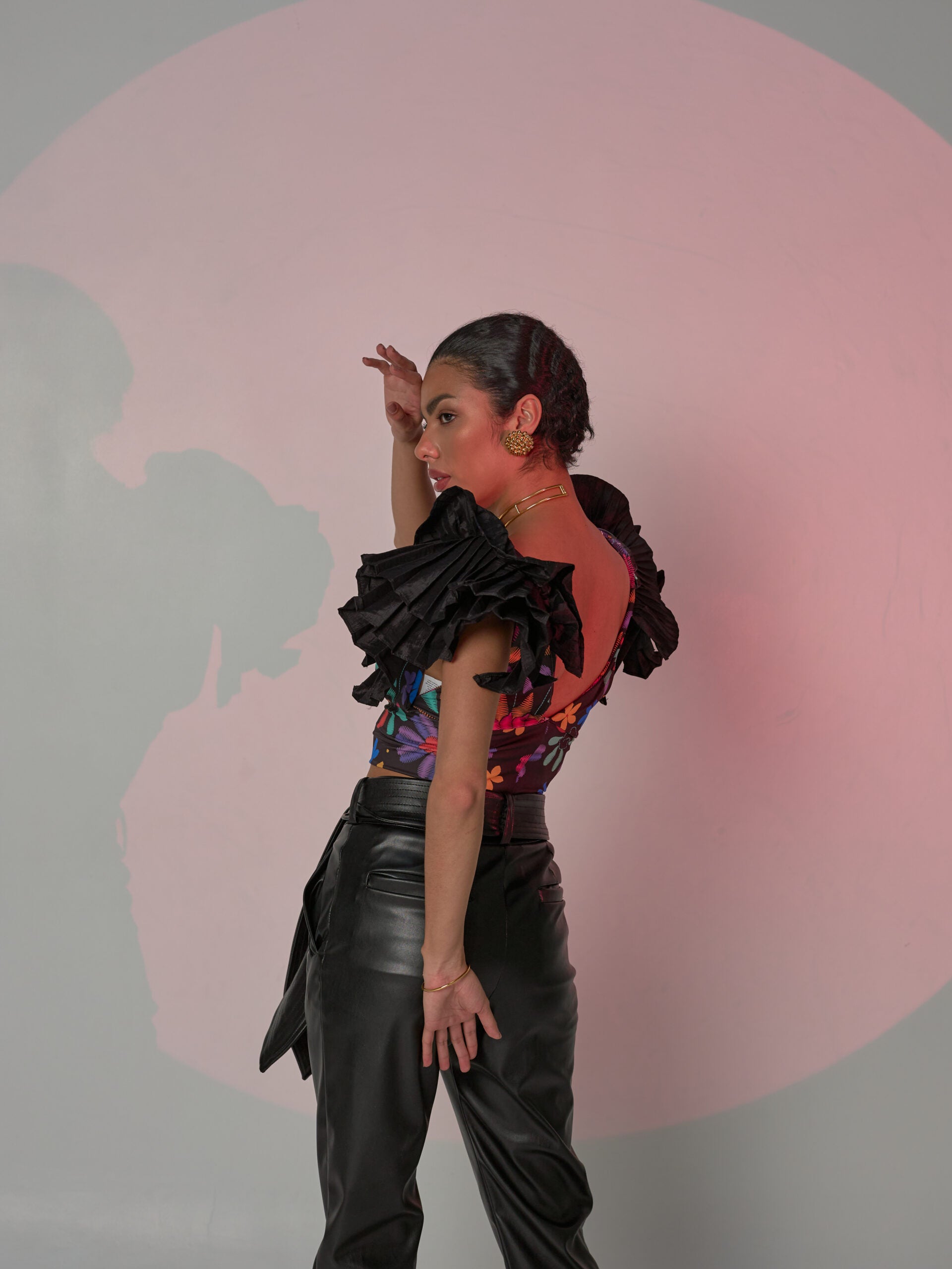 Top Nao Negro Estampado