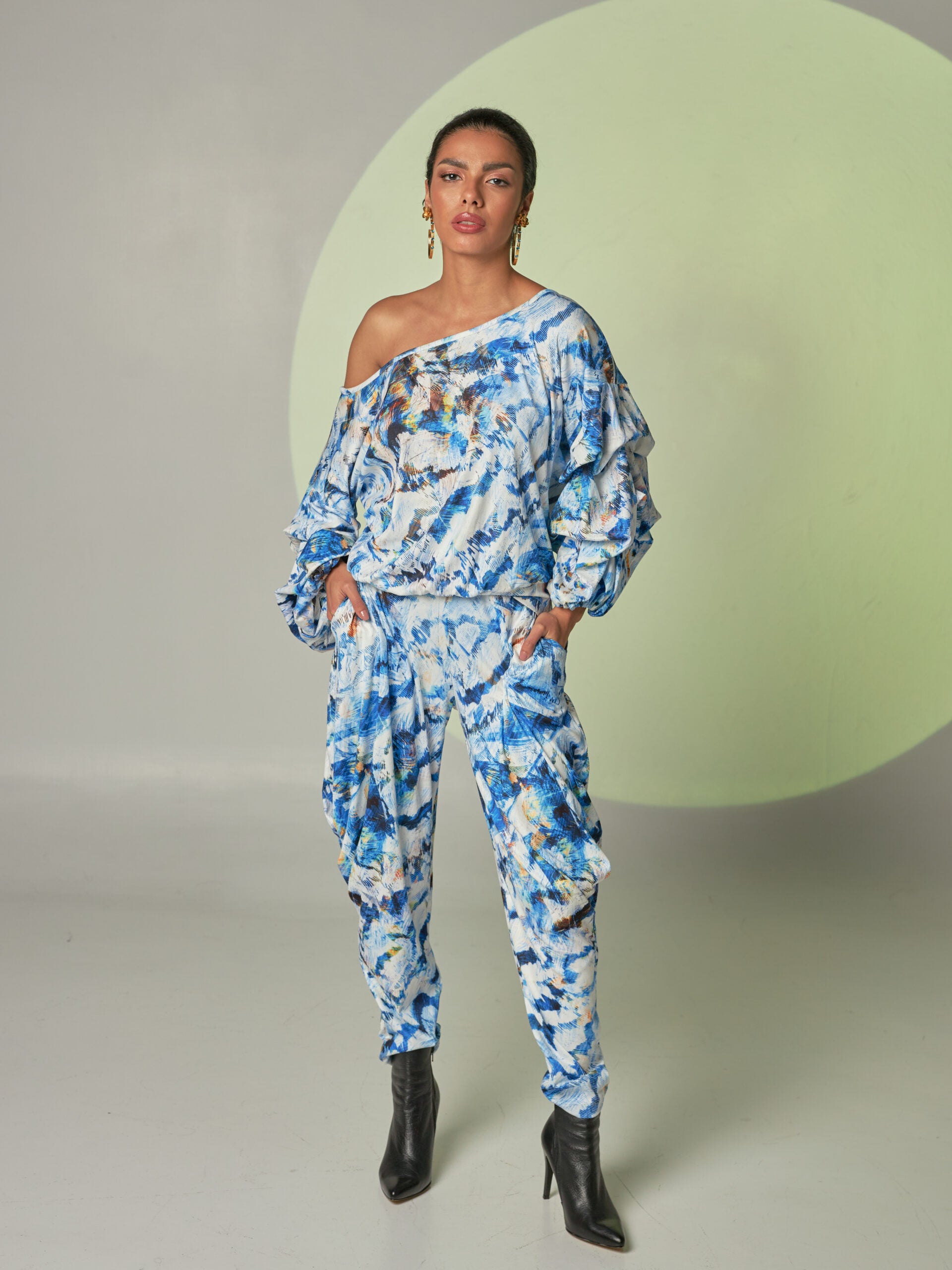 Pantalon Minerva Plumas Azul