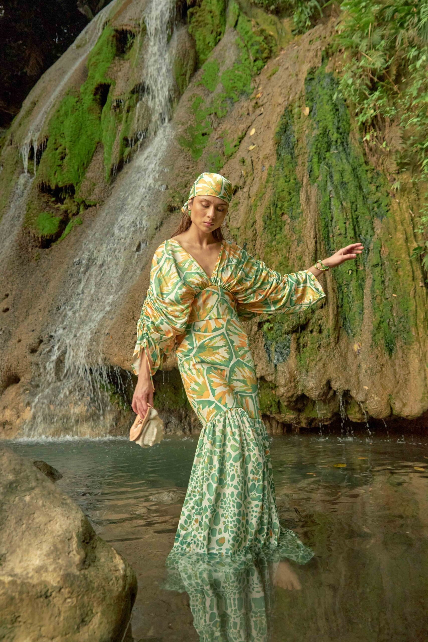 Vestido Musk Tortugas Verde