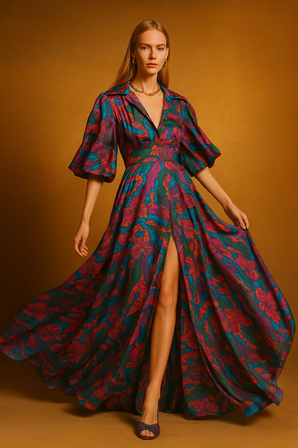 Vestido Ono Ballenas Vibrantes