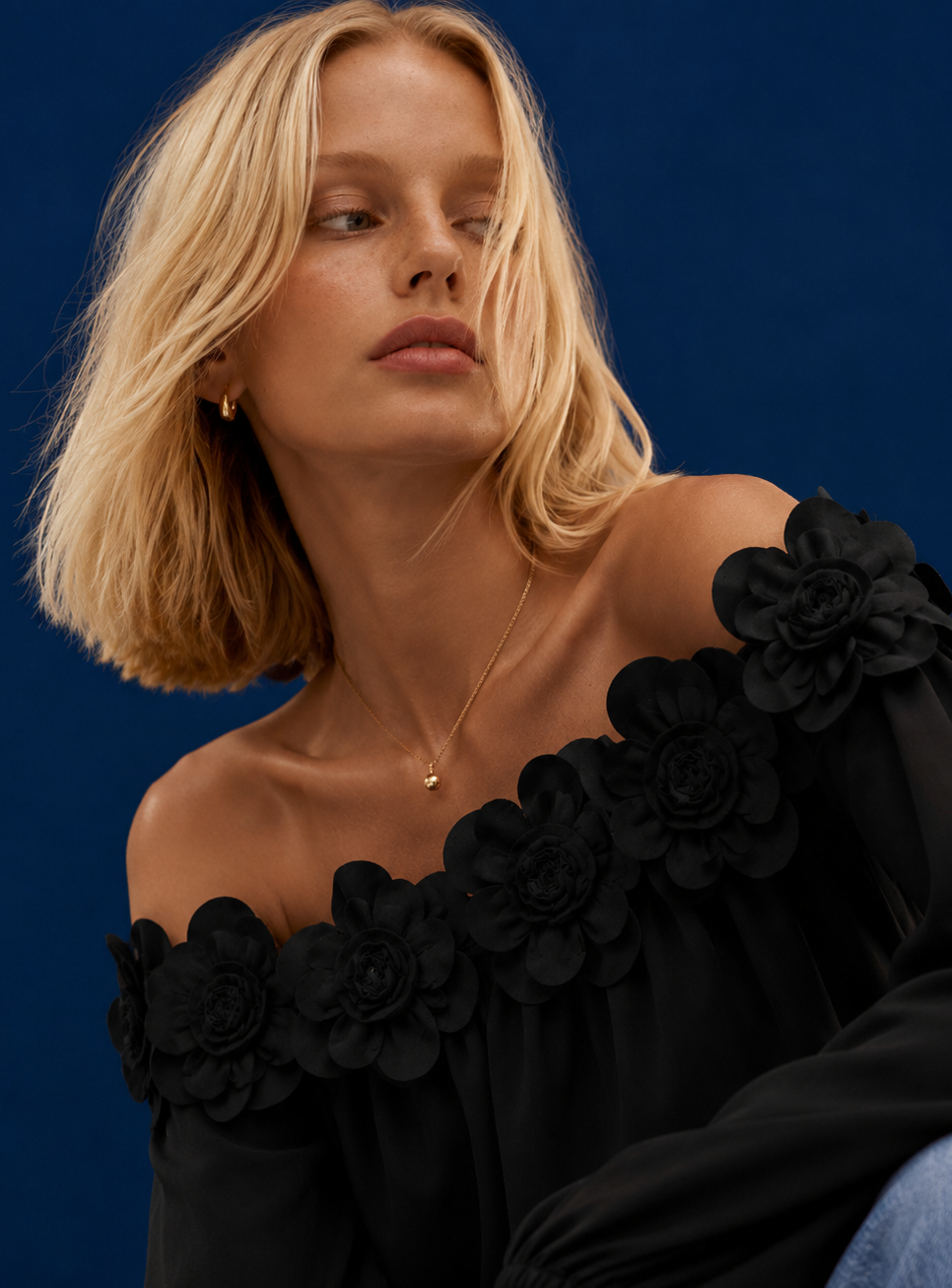 Blusa Magnoleah negro