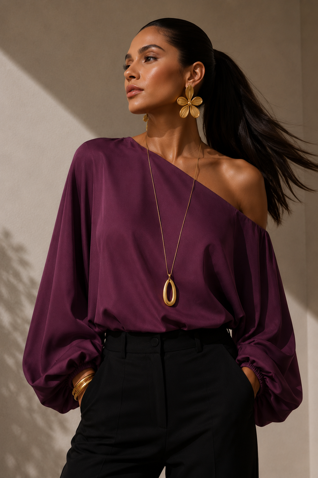 Blusa Exitosa vinotinto